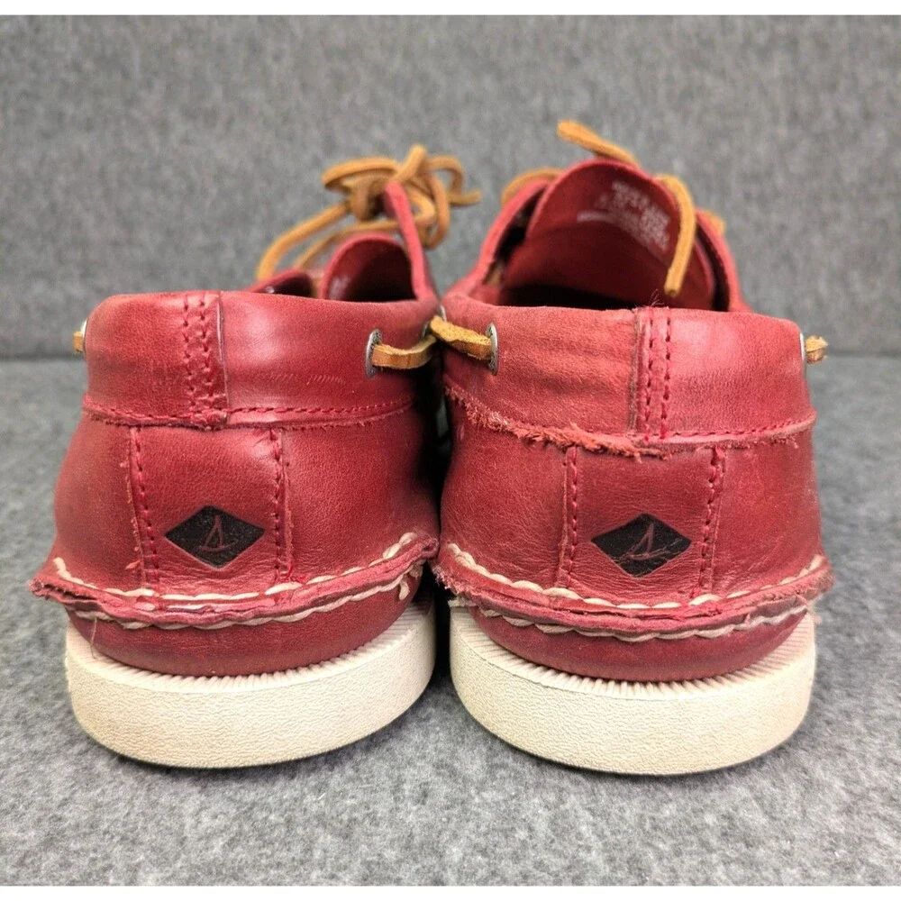 Sperry Top-Sider A/O Sarape Sarape Red Leather Boat Shoes Men's 13 M STS13803